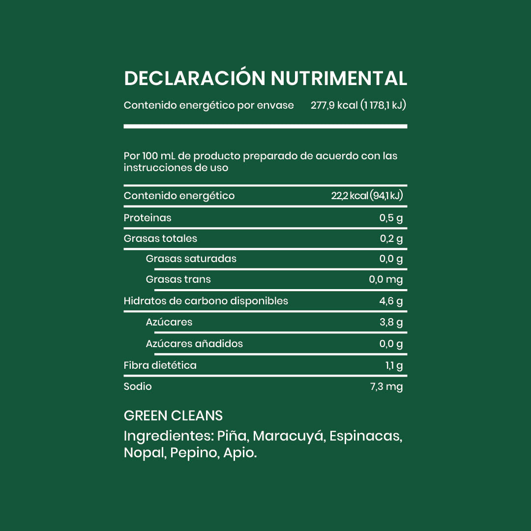 GREEN CLEANS 4 sobres