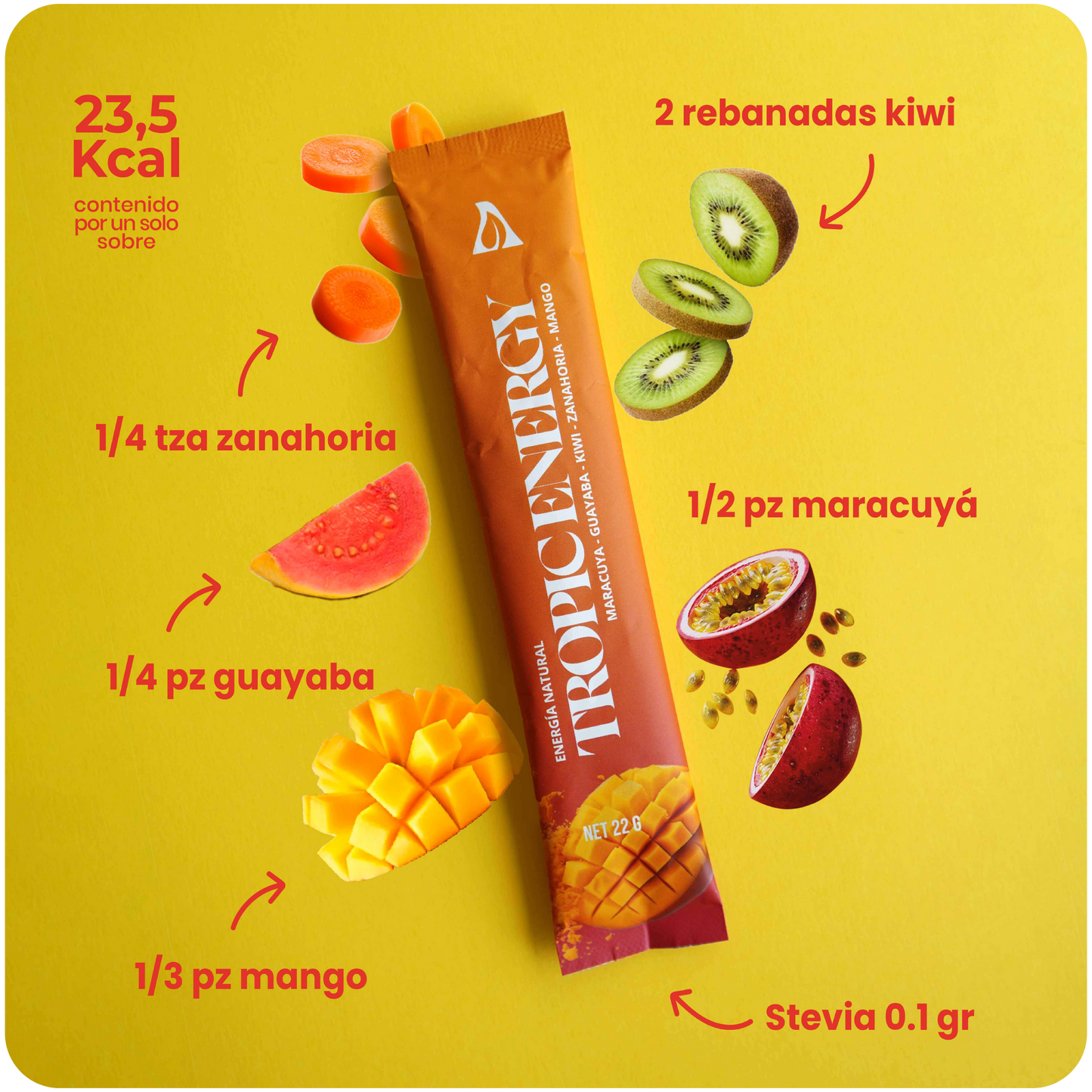 TROPIC ENERGY 4 sobres