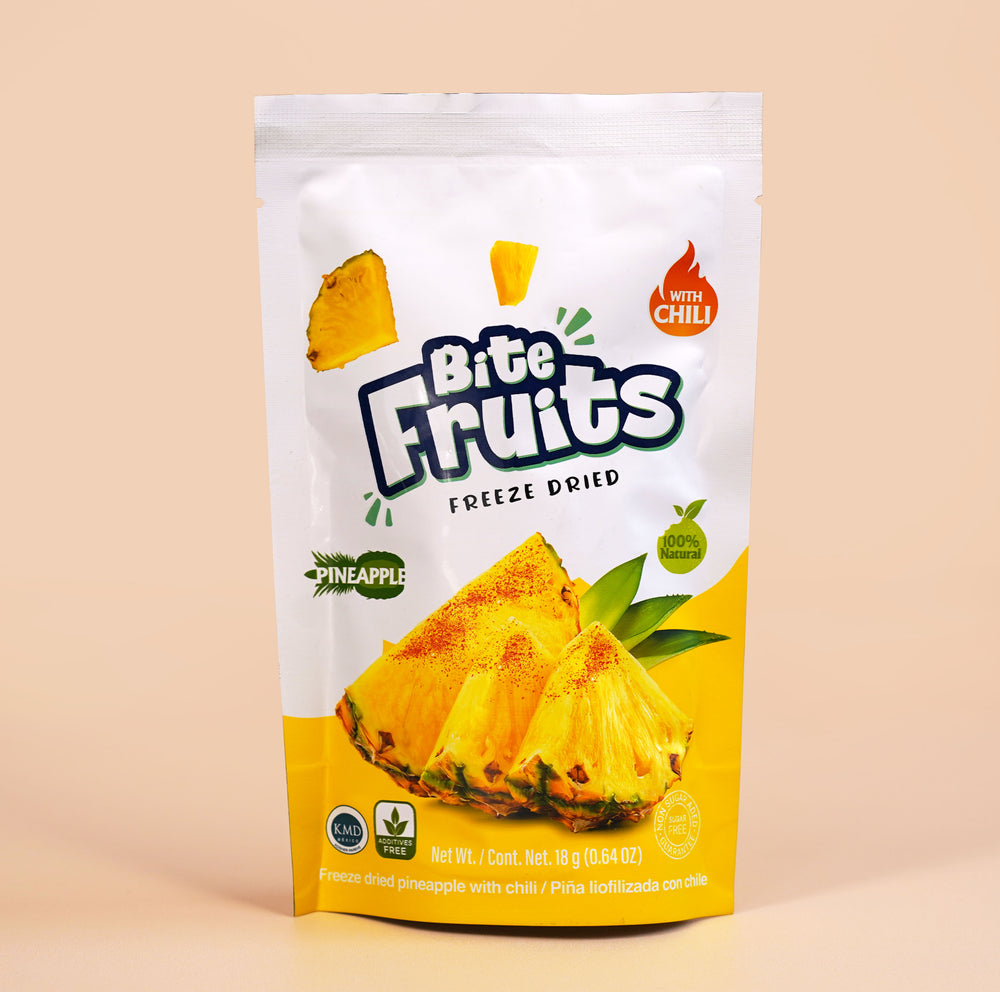 Bolsa de fruta liofilizada sabor PIÑA CHILE