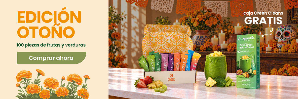 Edición Otoño: 100 piezas de frutas y verduras, caja Green Cleans gratis