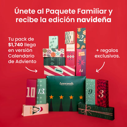 Paquete Familiar Amorasana — Edición Especial Calendario de Adviento