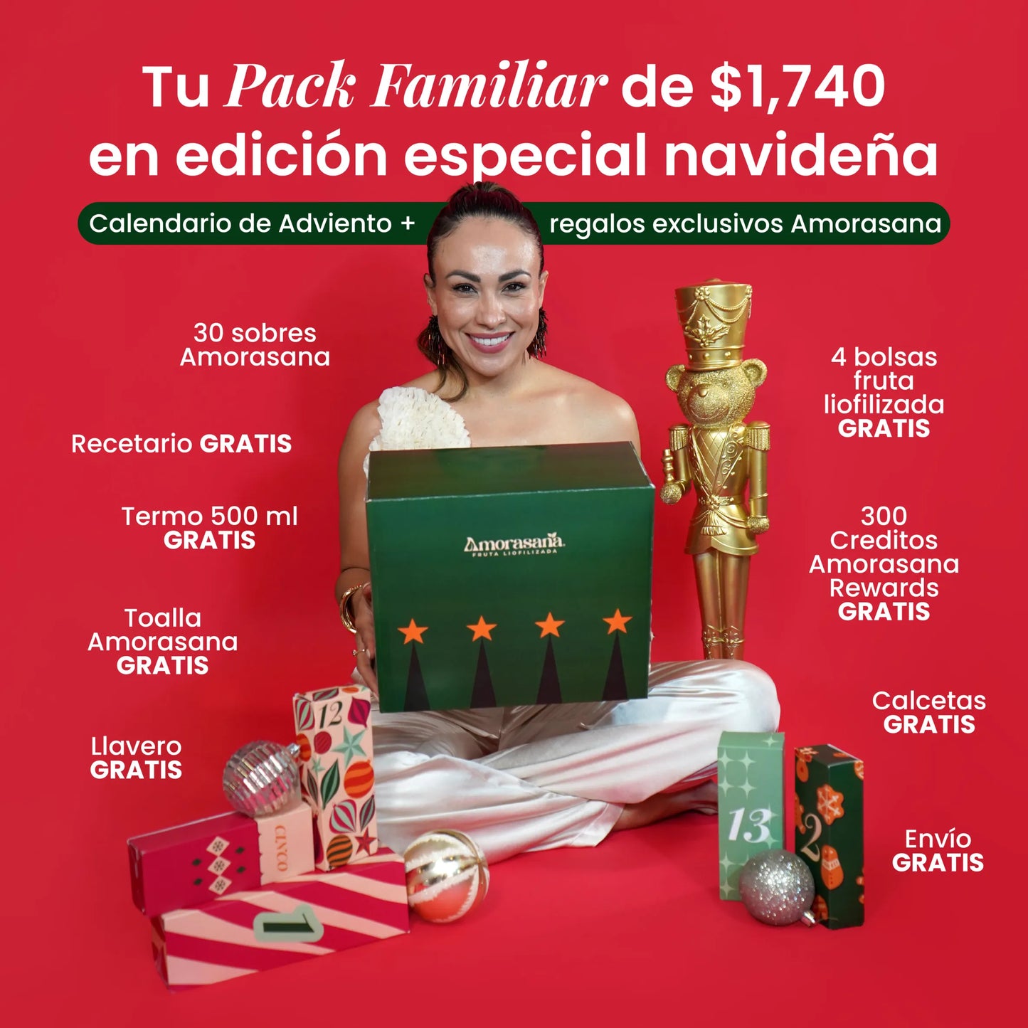 Paquete Familiar Amorasana — Edición Especial Calendario de Adviento