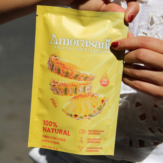 Bolsa de fruta liofilizada sabor PIÑA CHILE