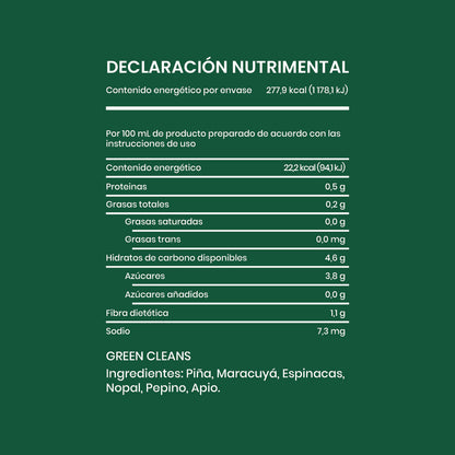 GREEN CLEANS  4 sobres